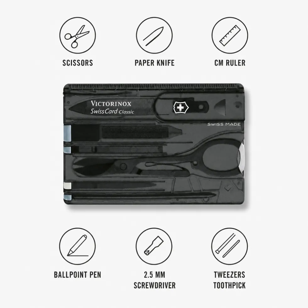 Accessori per utensili Victorinox Swisscard Translucide Black