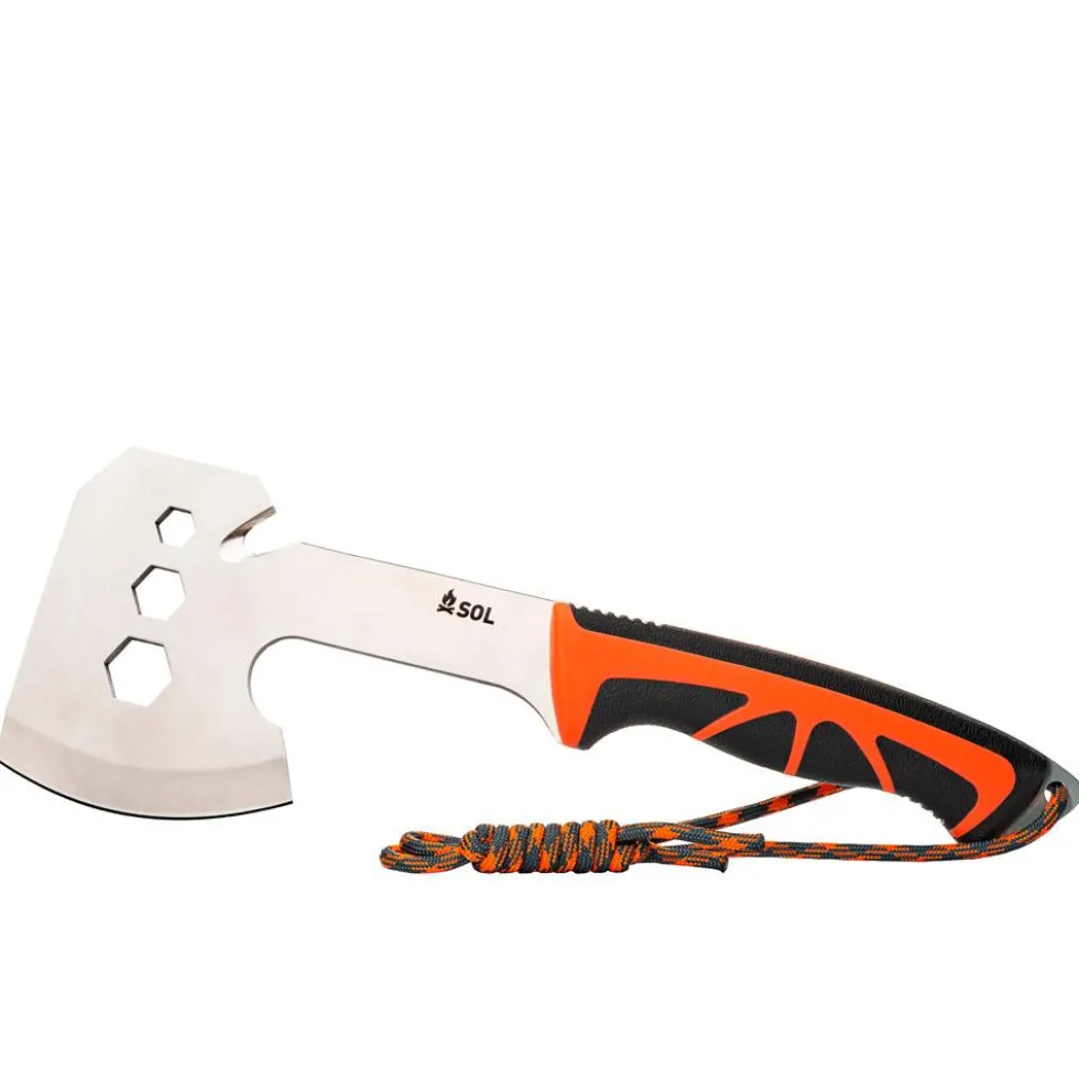 Accette SOL Stock Camp Hatchet Black Orange