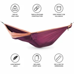 Amache Ticket To The Moon Original Hammock Plum Peach