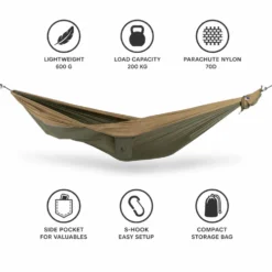 Amache Ticket To The Moon Original Hammock Army Green Brown