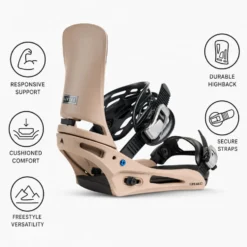 Attacchi Snowboard Burton Cartel Summit Taupe