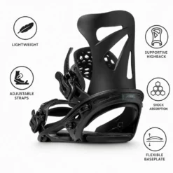 Attacchi Snowboard Flux TW Black