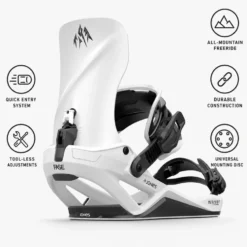 Attacchi Snowboard Jones Mercury Fase Cloud White