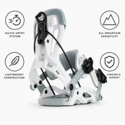 Attacchi Snowboard Nidecker Fuse White