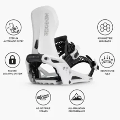 Attacchi Snowboard Nidecker Supermatic Lt White