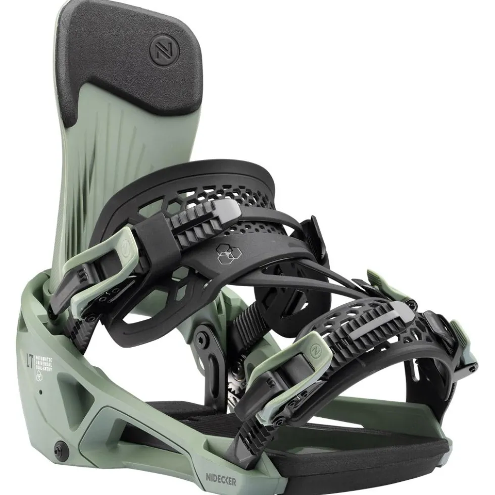 Attacchi Snowboard Nidecker Supermatic Lt Olive