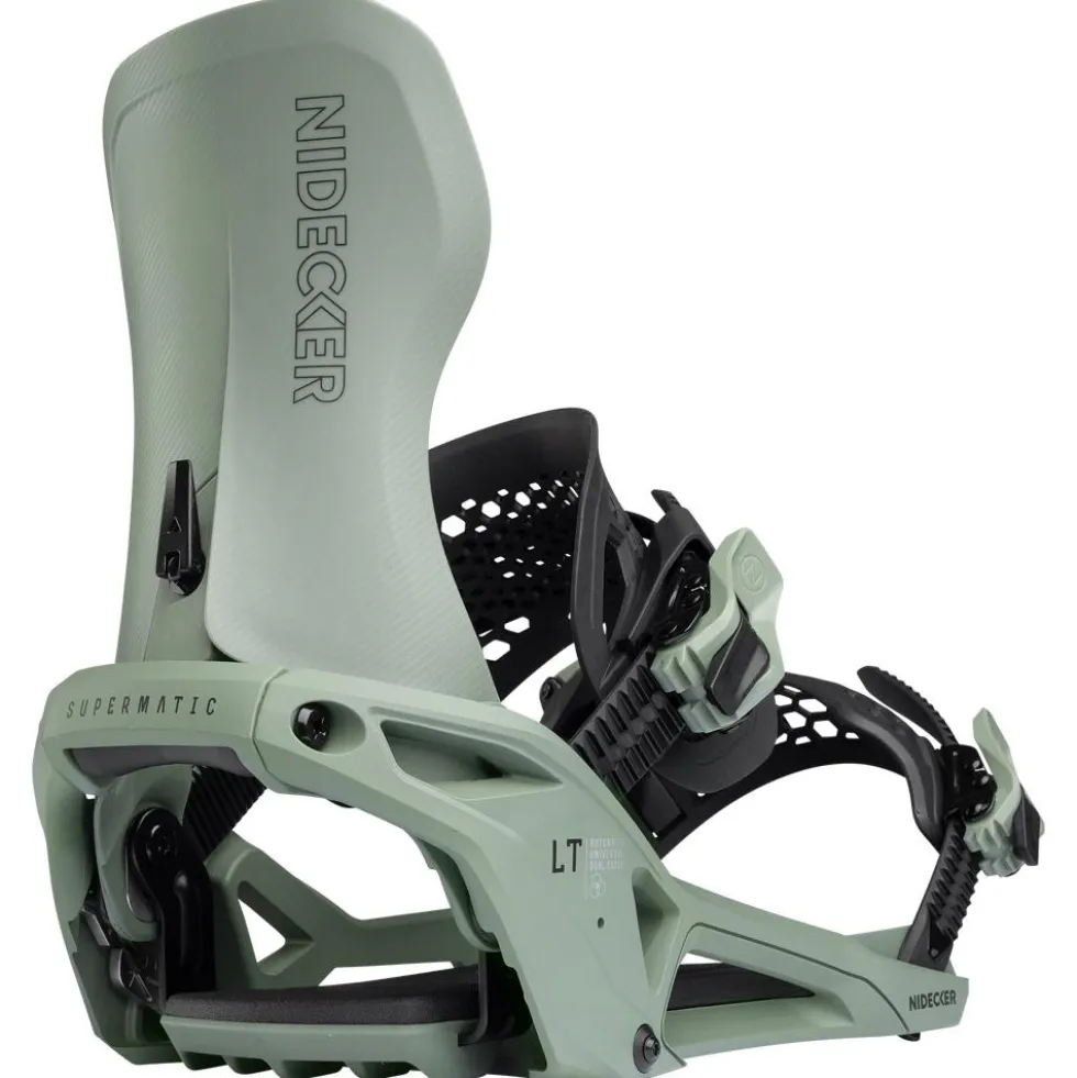 Attacchi Snowboard Nidecker Supermatic Lt Olive