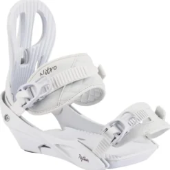 Attacchi Snowboard Nitro Rythm White Plum