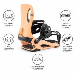 Attacchi Snowboard Nitro Talent Coral