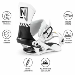 Attacchi Snowboard Nitro Team Pro White black