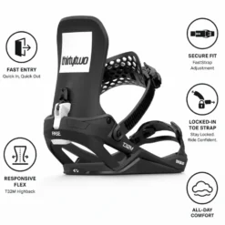 Attacchi Snowboard Thirtytwo Fase Black
