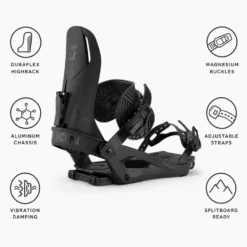 Attacchi Snowboard Union Charger Black