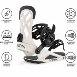 Attacchi Snowboard Union Flite Pro Bone