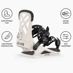 Attacchi Snowboard Union Rosa Bone