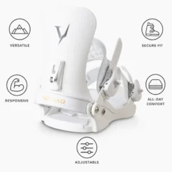 Attacchi Snowboard Verdad Pro Binding White