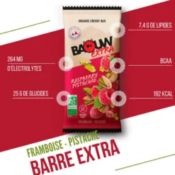 Barrette energetiche Baouw Extra Bio 50 g Framboise Pistache