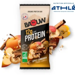 Barrette energetiche Baouw Protéinée Bio 50 g. Pomme & Cannelle