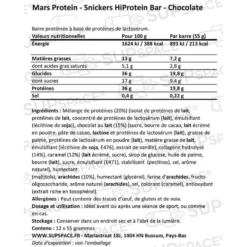 Barrette energetiche Mars Protein Snickers Bar Protein High Protein Bar