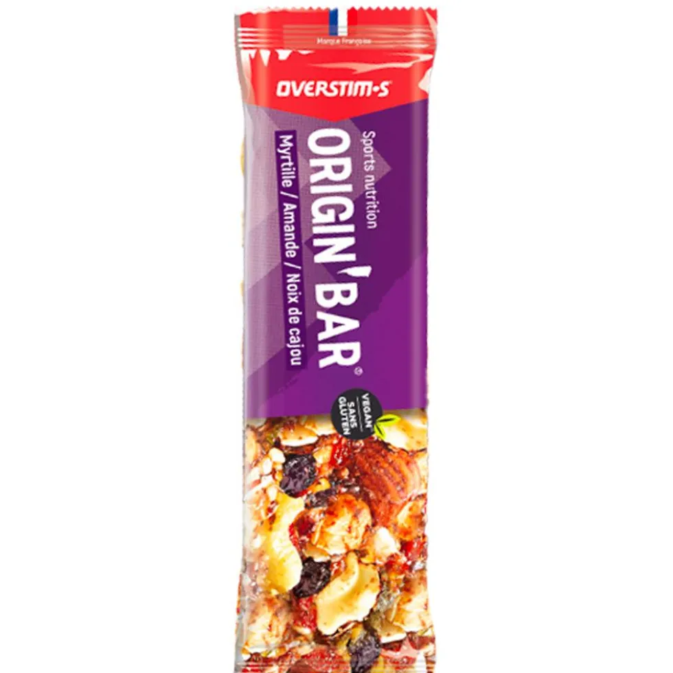 Barrette energetiche Overstims Origin Bar 40 g. Myrtilles Amande Noix De Cajou