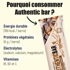 Barrette energetiche Overstims Authentic Bar 50 g. Myrtilles Sauvages