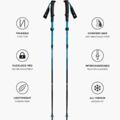 Bastoncini Black Diamond Distance Carbon Flz Desert Sky