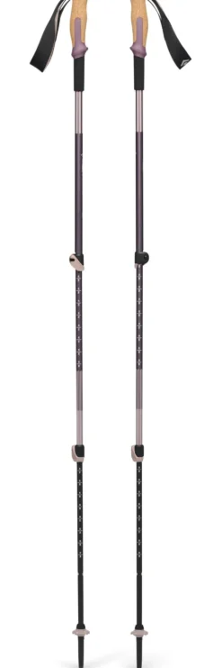 Bastoncini Black Diamond Trail Vista Shock Trek 110-140 cm Dark Mauve