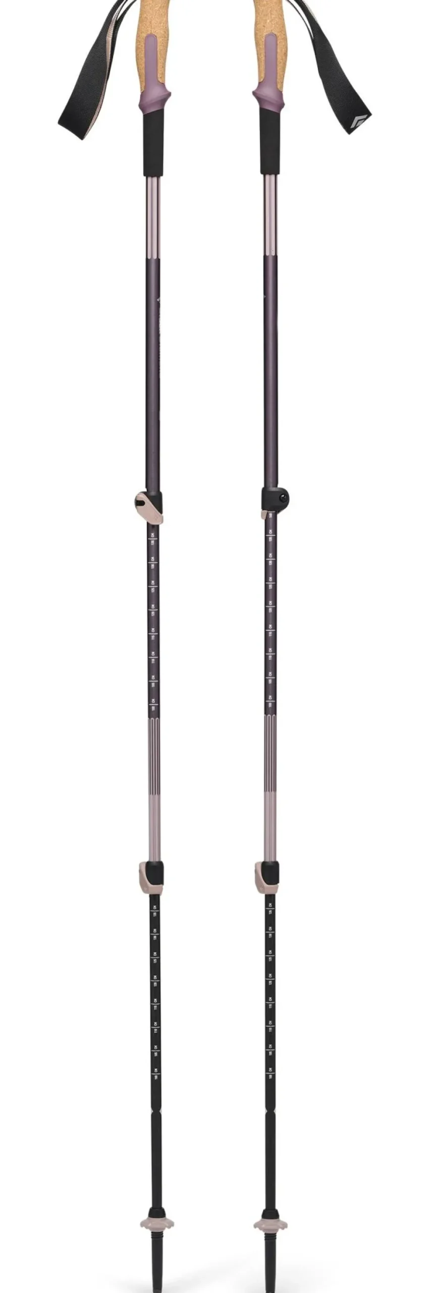Bastoncini Black Diamond Trail Vista Shock Trek 110-140 cm Dark Mauve