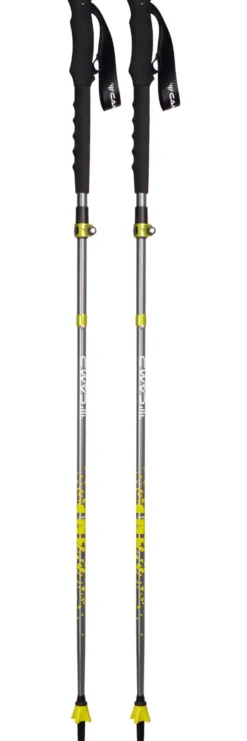 Bastoncini C.A.M.P. Laser Adj 135 cm Black Yellow