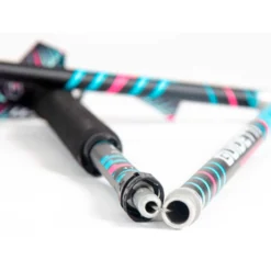Bastoncini Guidetti Flashlock Platinium Aero Carbone Pulse Noir Turquoise