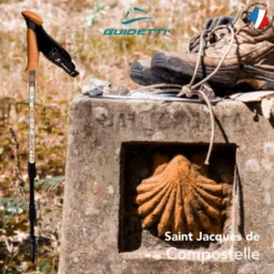 Bastoncini Guidetti Région Alu 62-135 cm St-Jacques De Compostelle