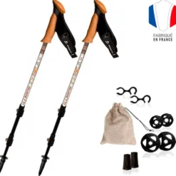 Bastoncini Guidetti Région Alu 62-135 cm St-Jacques De Compostelle