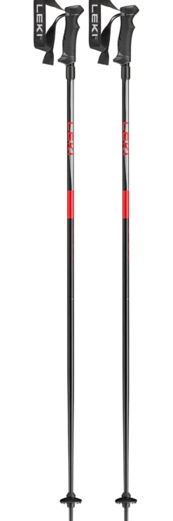 Bastoncini Leki Hot Shot Anodized Black Eloxal Grau Elo