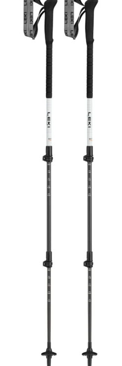 Bastoncini Leki Skytera Carbon Lite 100-135 cm White Black Neon Orange