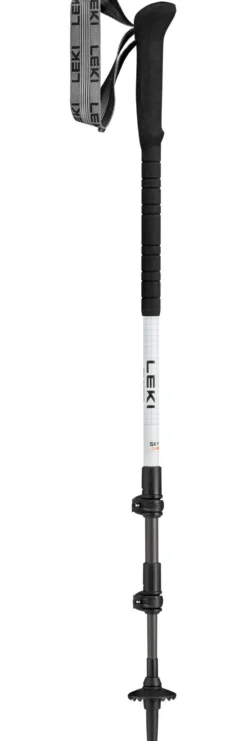 Bastoncini Leki Skytera Carbon Lite 100-135 cm White Black Neon Orange