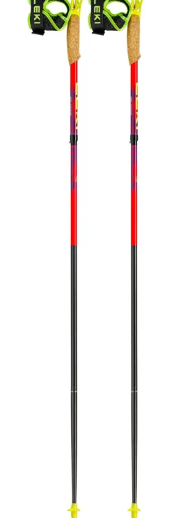 Bastoncini Leki Ultratrail Fx.One Bright Red Violet Neon Yellow
