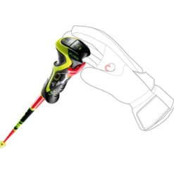 Bastoncini Leki Venom Sl 3D Bright Red Black Neonyellow