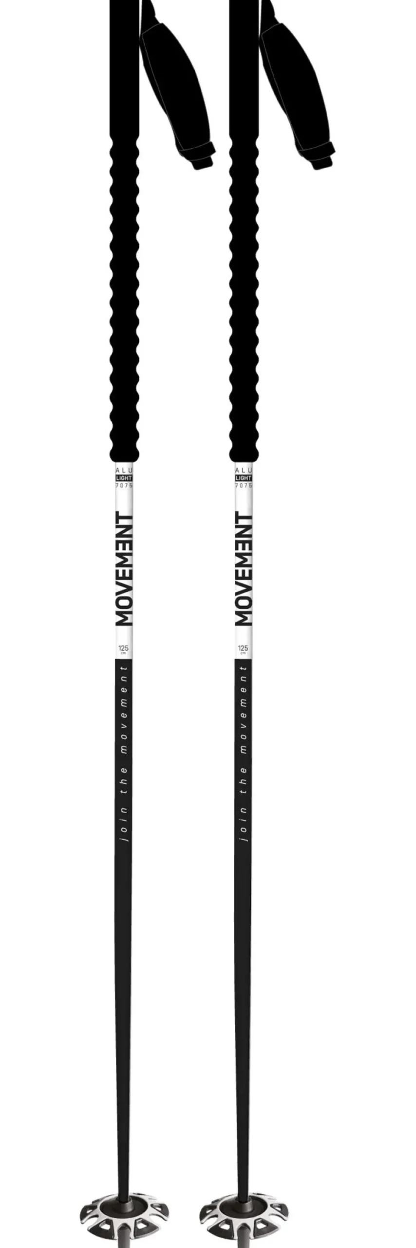 Bastoncini Movement Freeski One Black White