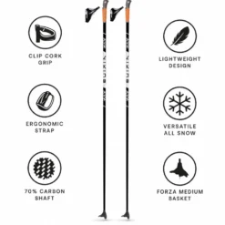 Bastoncini sci di fondo KV+ Viking 70% Carbon