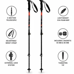 Bastoncini TSL Country Alu 3 Light 63-135cm Pyrénées