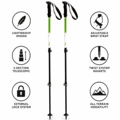 Bastoncini TSL Country Alu 3 Light 63-135cm Chartreuse