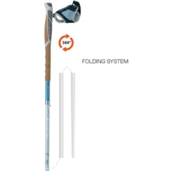 Bastoncini TSL Trail Alu 4 Cork Cross Short Azur