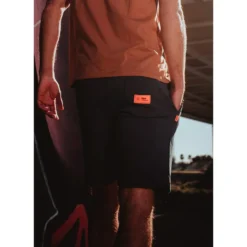 Bermudas Watts Venice Black Fluo Orange