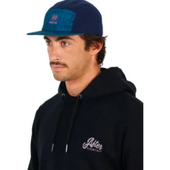 Berretto After Essentials Fleeced 5 Panels Cap Marine