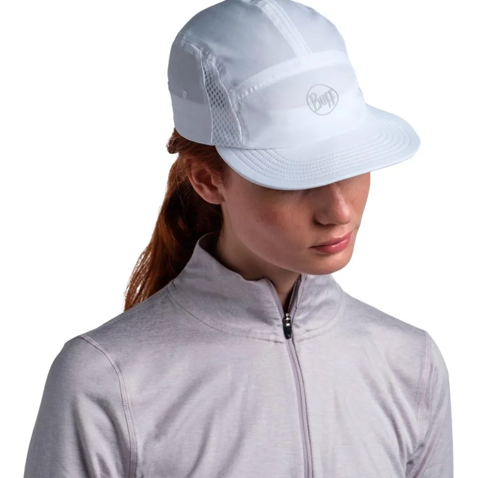 Berretto Buff 5 Panel Go Cap Solid White