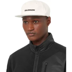 Berretto Salomon Logo Flat Cap Whisper White