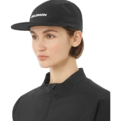 Berretto Salomon Logo 5 Panel Deep Black