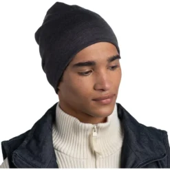Berretto sci Buff Merino Heavyweight Beanie Solid Grey