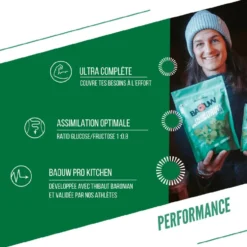 Bevi Baouw Boisson Isotonique Bio Sachet 45 g. Menthe Mélisse