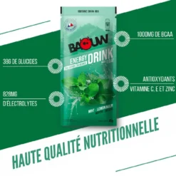 Bevi Baouw Boisson Isotonique Bio Sachet 45 g. Menthe Mélisse