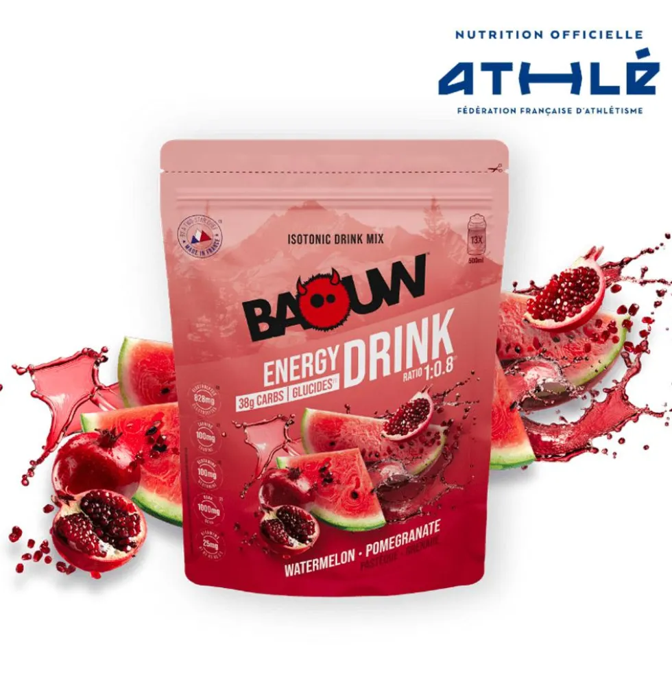Bevi Baouw Énergétique Isotonique Bio 585 g. Pastèque Grenade